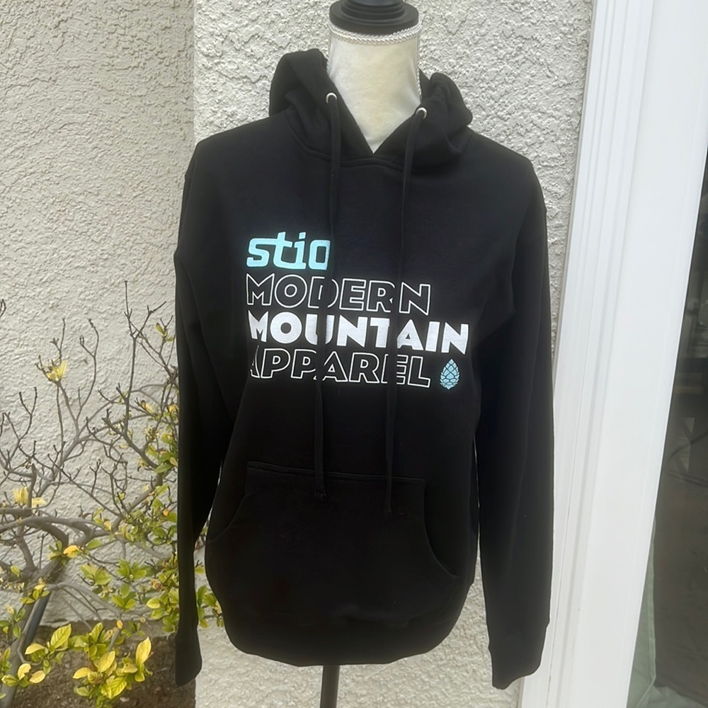 Stio Modern Mountain Apparel Women's Black Hoodie Sweatshirt Size S